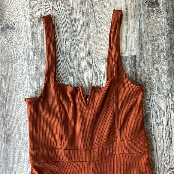 L*Space Jumpsuit Brown Selena Jumper Size Medium Sleeveless Lspace Pockets - Picture 6 of 10